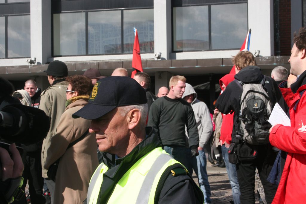 European Defence League demonstration i Aarhus