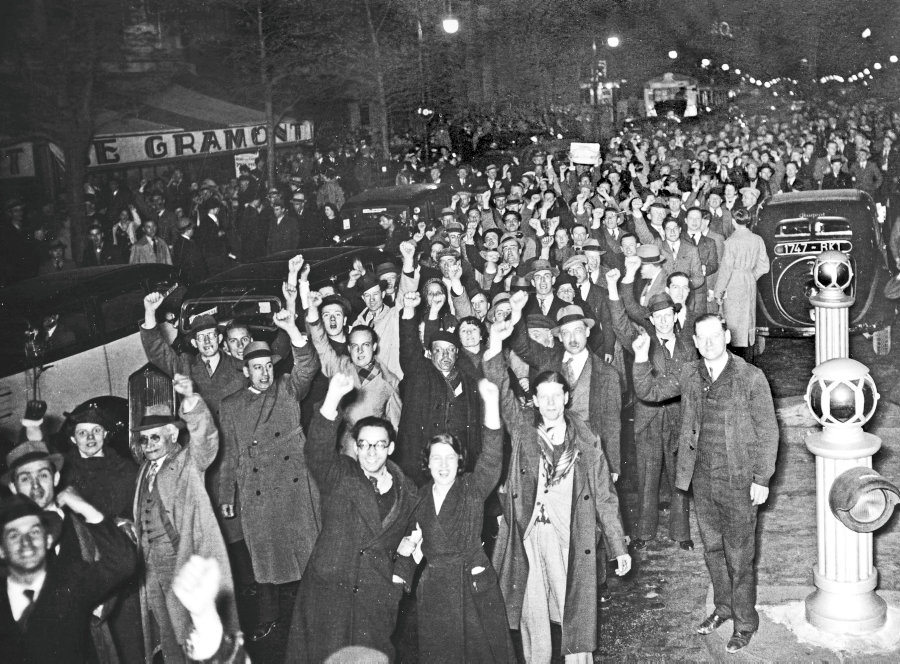 Vi mindes 1934 i Frankrig -Antifascistisk modstand